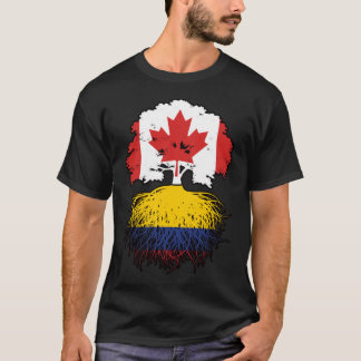 Kolumbien - kanadische Treuhandflagge in Kanada T-Shirt