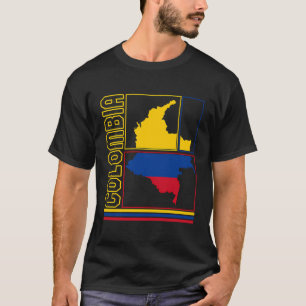 Kolumbien Karte Kolumbien Kolumbien Pride Ma T-Shirt