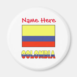 Kolumbien Kolumbianische Flagge Rot Personalisieru Magnet