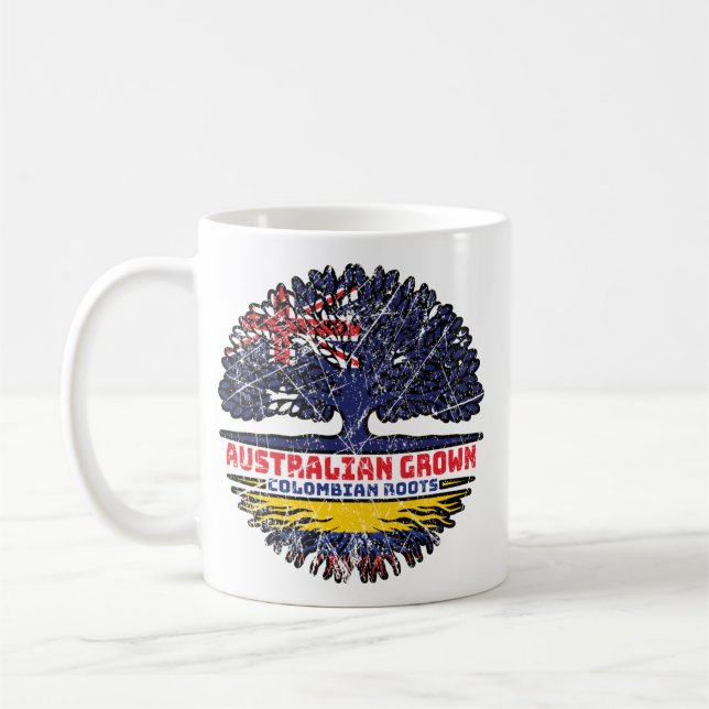 Kolumbien Kolumbien Australien Tree Roots Kaffeetasse (Links)