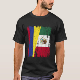 Kolumbien Mexiko Halbflagge Kolumbianisches Mexika T-Shirt