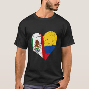 Kolumbien Mexiko Herz erschüttert kolumbianischen  T-Shirt