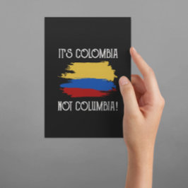 Kolumbien nicht Columbia Funny Zitat Kolumbien Postkarte