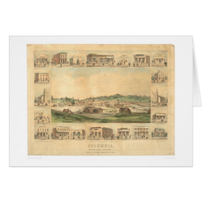 Kolumbien, panoramische Karte 1855 (0441A) CA (Vorderseite (Horizontal))