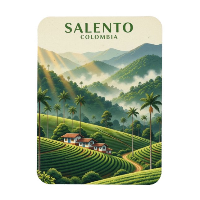 Kolumbien Salento Magnet (Vertikal)
