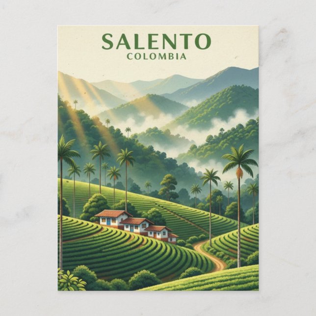 Kolumbien Salento Postkarte (Vorderseite)