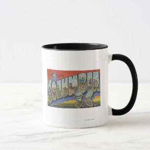 Kolumbien, South Carolina - große Buchstabe-Szene Tasse
