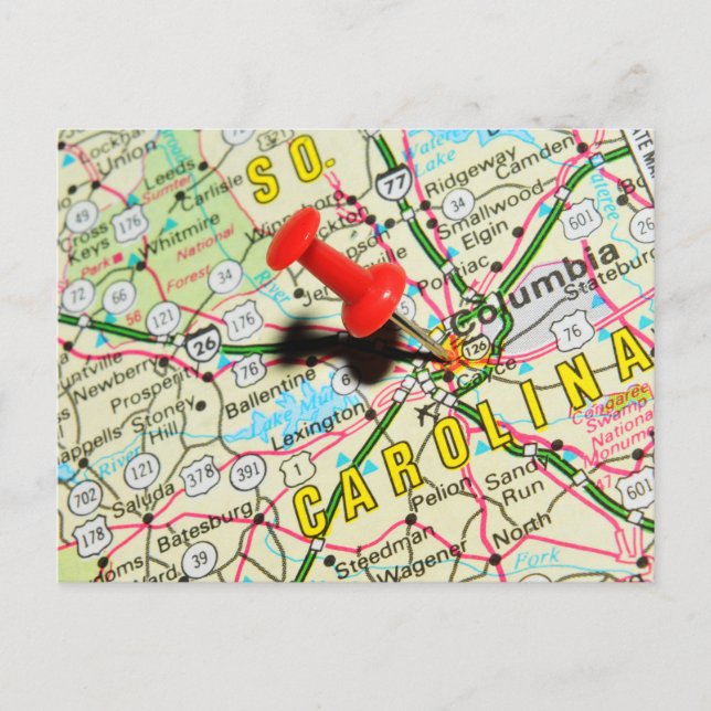 Kolumbien, South Carolina Postkarte (Vorderseite)