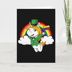 Kolumbien Stolz Kolumbianische Flagge St. Patricks Karte