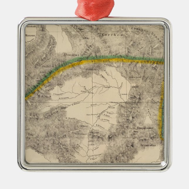 Kolumbien, Südamerika 6 Silbernes Ornament (Vorne)