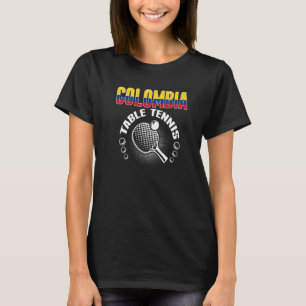Kolumbien Tischtennis unterstützt kolumbianischen T-Shirt