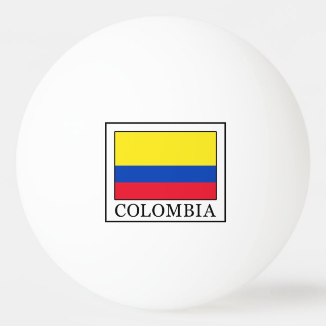 Kolumbien Tischtennisball (Vorderseite)