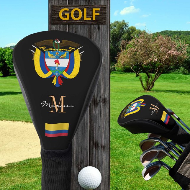 Kolumbien und Flag Mit Monogramm Golf Clubs Covers Headcover (Von Creator hochgeladen)