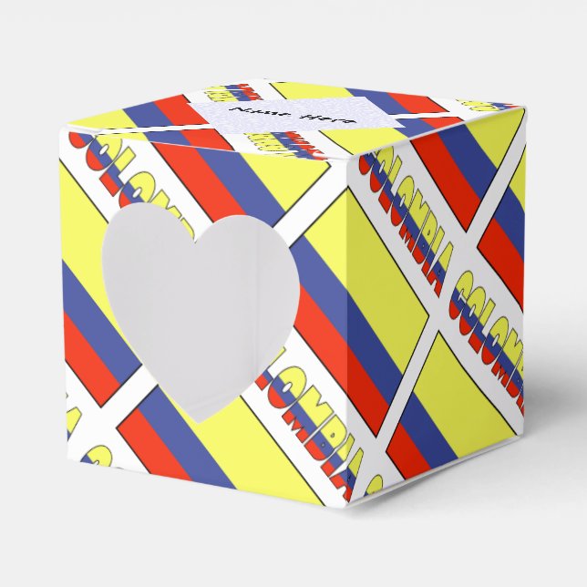 Kolumbien und Kolumbien - Personalisiert geteerte  Geschenkschachtel (Vorderseite)