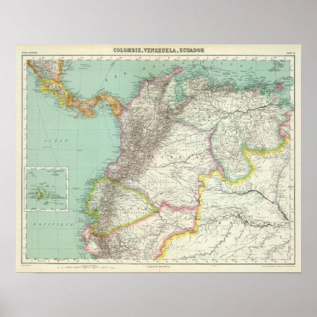 Kolumbien, Venezuela 2 Poster (Vorne)