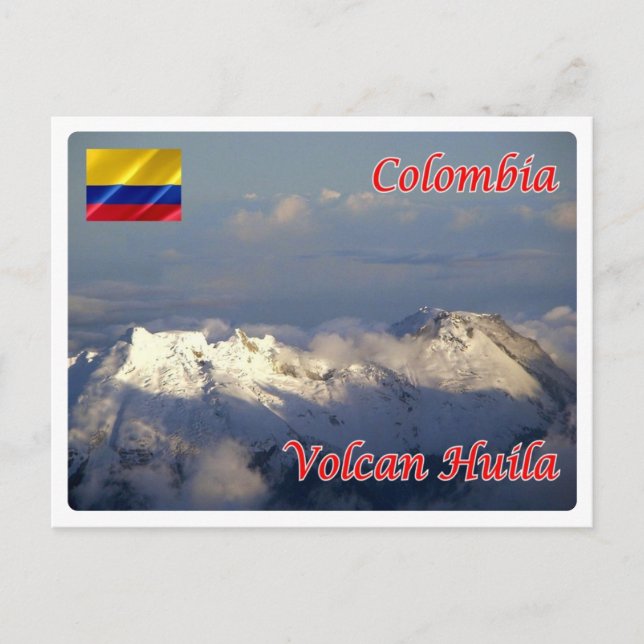 Kolumbien - Volcan Huila - Postkarte (Vorderseite)