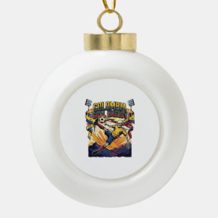Kolumbien Ziel Energie Skelett Stürmer Nationen Cr Keramik Kugel-Ornament
