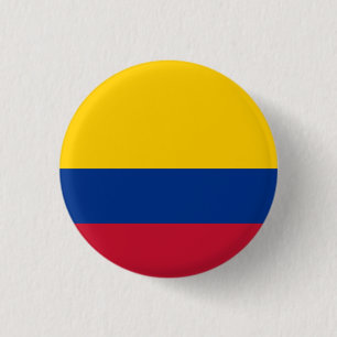 Kolumbienflagge Button
