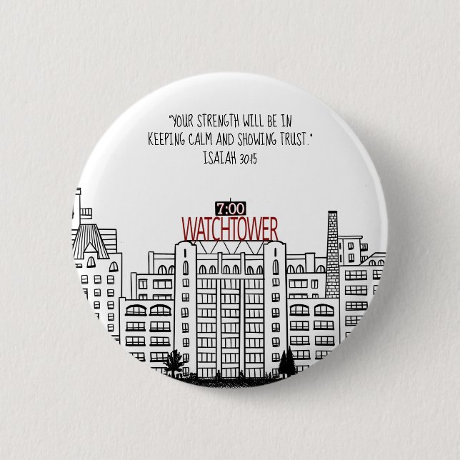 Kolumbienhöhe Nostalgisch Button (Vorderseite)