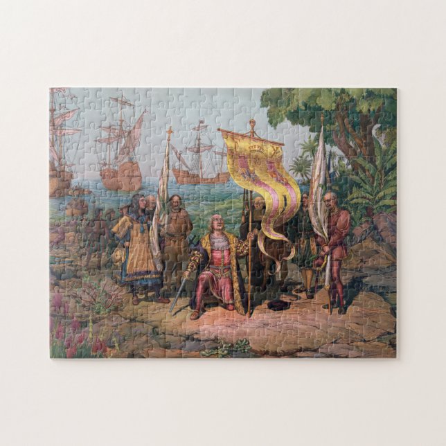 Kolumbus Landing in America Painting (1892) (Horizontal)