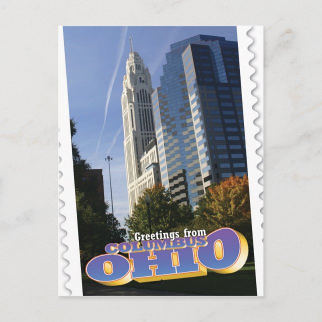 Kolumbus, Ohio-Postkarte Postkarte (Vorderseite)