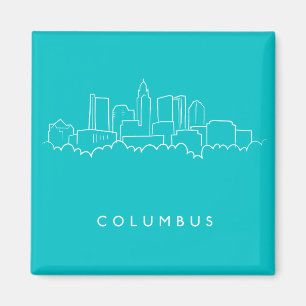 Kolumbus, Ohio Skyline Magnet