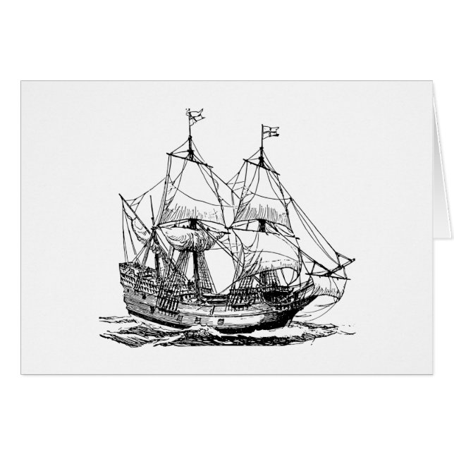 Kolumbus Schiff Seefahrt (Vorderseite (Horizontal))
