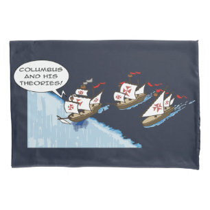 Kolumbus und seine Theorien Kissenbezug