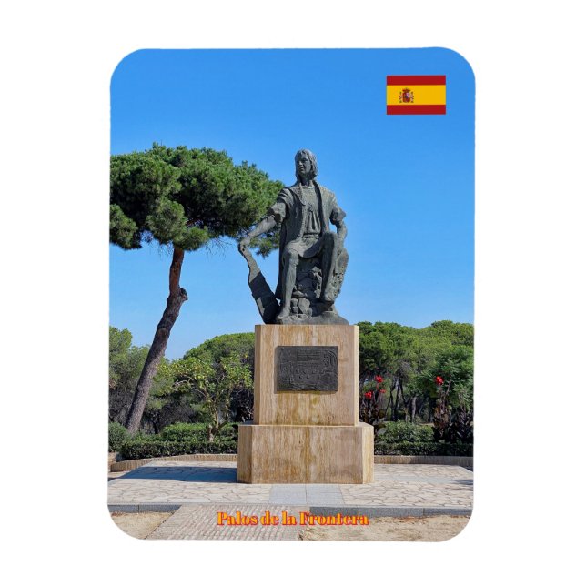 Kolumbusdenkmal, Palos de la Frontera Magnet (Vertikal)