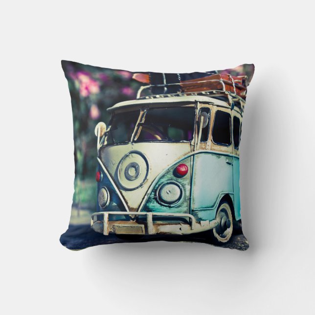 kombi Blau Kissen (Vorderseite)