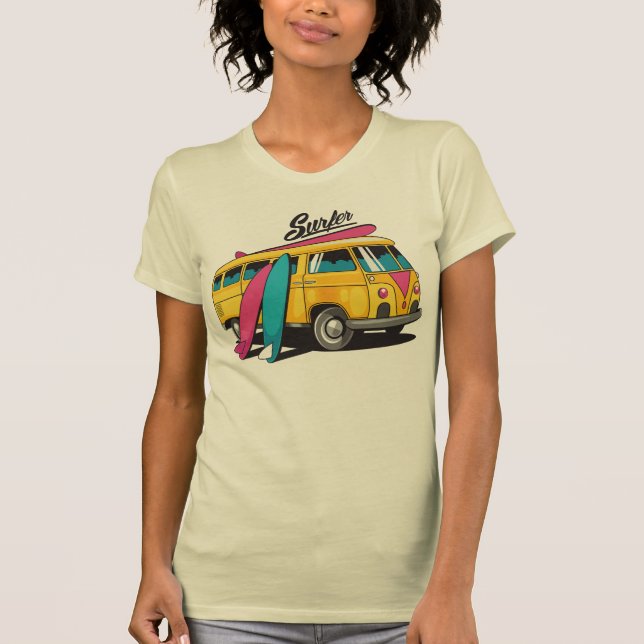 Kombi Surfer T-Shirt (Vorderseite)