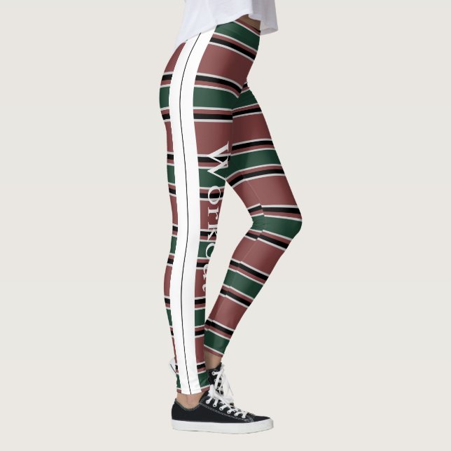 Kombination aus Retro und modernem Design l Strips Leggings (Rechts)