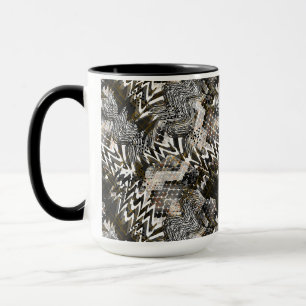Kombiniert, ethnisch, afrikanisch . tasse