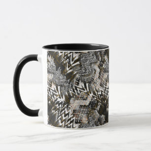 Kombiniert, ethnisch, afrikanisch . tasse