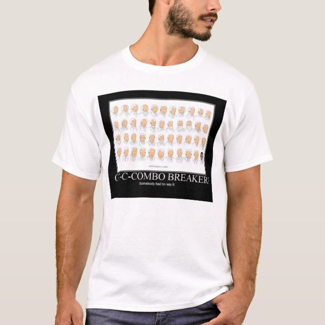 kombinierter Unterbrecher Obama motivierend T-Shirt (Vorderseite)