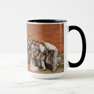 kombiniertes Tassen-Hochzeits-Foto des Kaffee-15oz Tasse