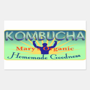 Kombucha Aufkleber fertigen Ihre Selbst besonders