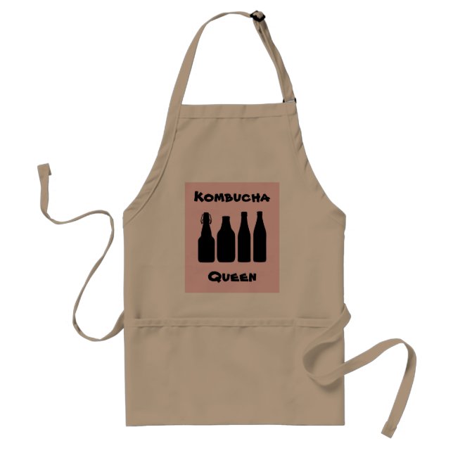 Kombucha Queen Schürze mit Personalisiertem Foto u (Vorne)