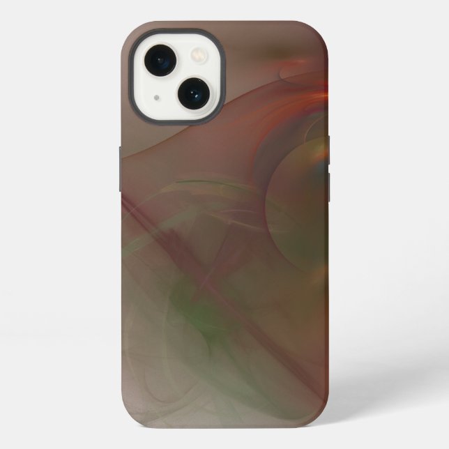 Komet des Wolfes abstrakte Kunst iPhone Hülle (Rückseite)