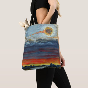 Kometenmalerei-Druck Tasche