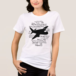 Komfort bei einem Flugzeug-Crash für die Philippin Tri-Blend Shirt