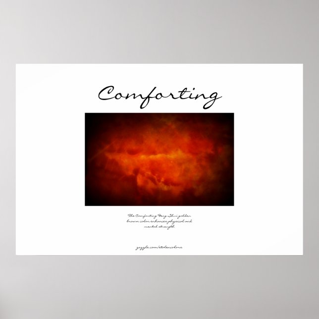 Komfort - Golden Brown - Feng Shui Poster (Vorne)