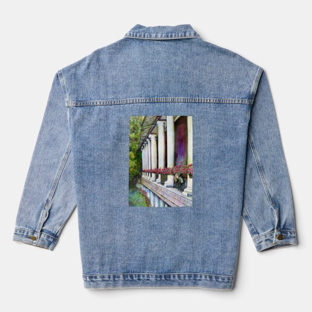 Komfort ist die Enney des Fortschritts Jeansjacke (Rückseite)