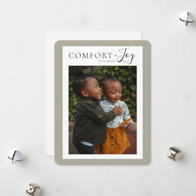 Komfort + Joliday Foto Card Feiertagskarte (Vorderseite/Rückseite Beispiel)