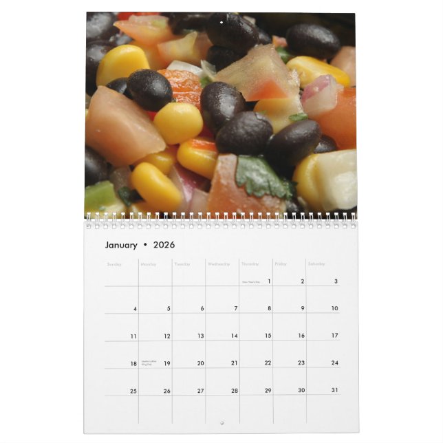 Komfort-Nahrungsmittelkalender Kalender (Jan 2026)