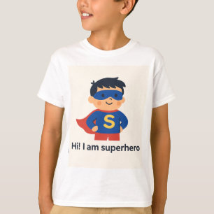 Komfort und Coole Kids-Halbschläfer Superhero-T -  T-Shirt
