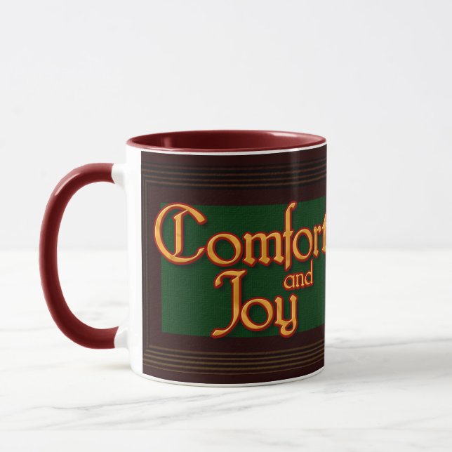 Komfort-und Freude-WeihnachtsTasse Tasse (Links)