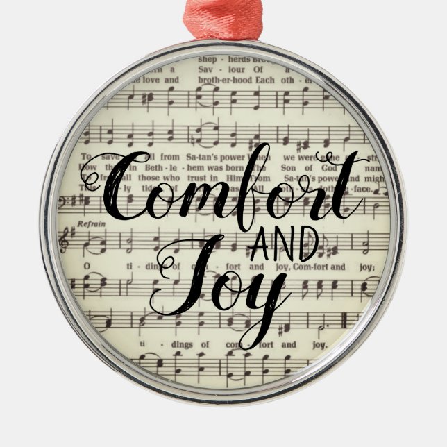 Komfort und Joy Metal Ornament Aus Metall (Vorne)