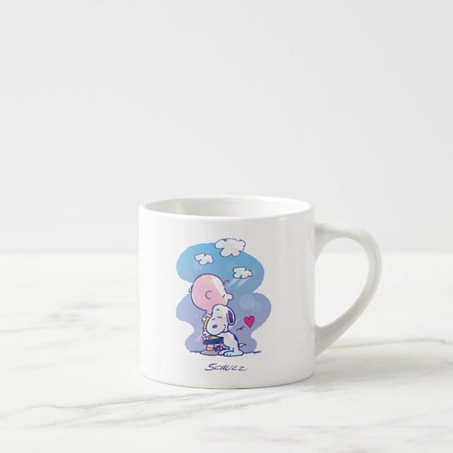 Komfort und Sicherheit | Charlie & Snoopy Hug Espressotasse (Rechts)
