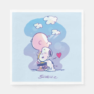 Komfort und Sicherheit   Charlie & Snoopy Hug Serviette